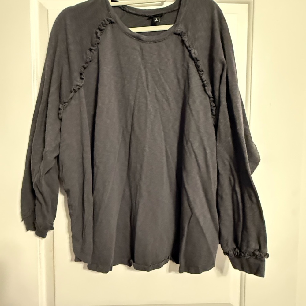 Torrid Charcoal Long Sleeve Top